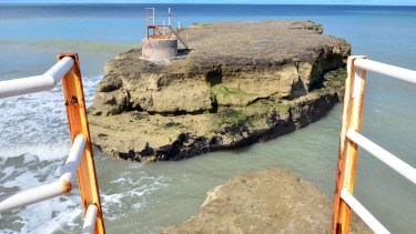 El cuerpo fue encontrado a 200 metros de la playa El Espigón. Foto: Marcelo Ochoa.