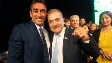 Castro y Pesatti estarán en Comodoro junto a intendentes patagónicos. Foto: Marcelo Ochoa.