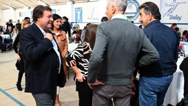 Weretilneck abrió el encuentro de "trabajo", que tendrá continuidad este martes. Foto: Marcelo Ochoa. 