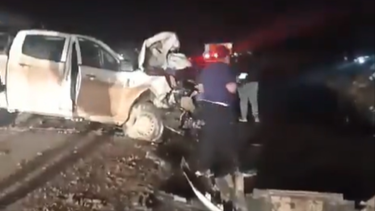 El hecho ocurrió a la altura de la Picada 14. Foto: captura video gentileza Edgardo Pino. 