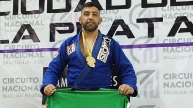 Facundo Bargiela era campeón argentino de Jiu Jitsu. Foto: Gentileza Facebook C.S CyD ALBORADA