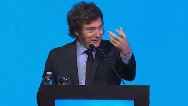 El presidente Javier Milei celebró la media sación de la Ley de Bases. (Gentileza Perfil)