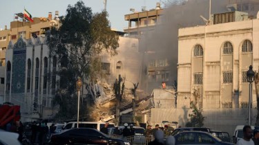 Los medios de comunicación sirios e iraníes describieron como un ataque aéreo israelí.