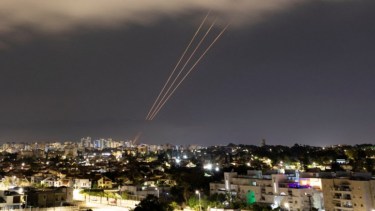 El ataque iraní sobre Israel del sábado. 