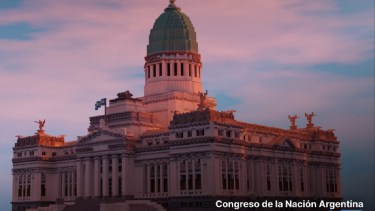 Congreso de la Nación Argentina recreado en Minecraft. Fuente: Build the World