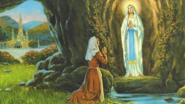 Santa Bernardita fue testigo de las apariciones de la virgen de Lourdes.-
