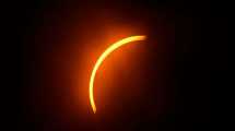 Imagen de Video: cómo fue el eclipse solar 2024 transmitido por la NASA