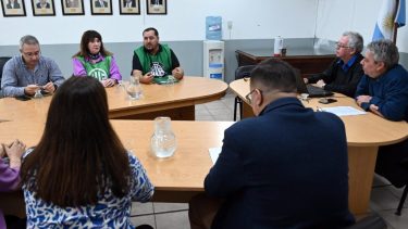 Primera negociación del Convenio Colectivo de Trabajo, con ATE y el Gobierno. UPCN no fue. Foto Archivo/ Marcelo Ochoa