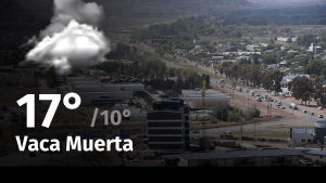 Clima en Vaca Muerta: cuál es el pronóstico del tiempo para hoy lunes 22 de abril