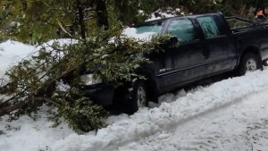 Video: por el temporal de nieve debieron asistir a turistas de Chile varados en el paso Hua Hum