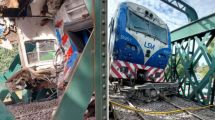 Imagen de Descarriló un tren de la línea San Martín que chocó con otra formación: hay 50 heridos