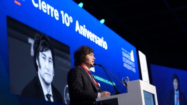 Expo EFI. En su 10° edición, contó con la participación del entonces precandidato a presidente, Javier Milei.