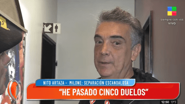Nito Artaza blanqueó su relación con la bailarina Belén Di Giorno. 