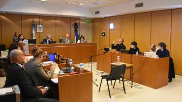 Se realizó la segunda jornada del juicio contra el periodista Emiliano Gatti. foto: Juan Thomes.