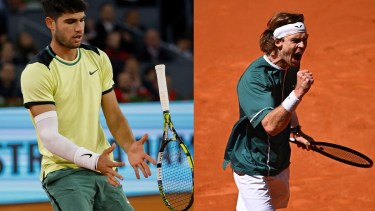 Rublev eliminó a Carlos Alcaraz en los cuartos de final de Madrid.