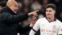 Imagen de Julián Álvarez reveló qué les dijo Pep Guardiola tras la eliminación del Manchester City en la Champions