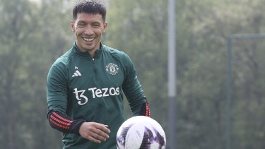 Lisandro Martínez volvió a entrenarse con el Manchester United.