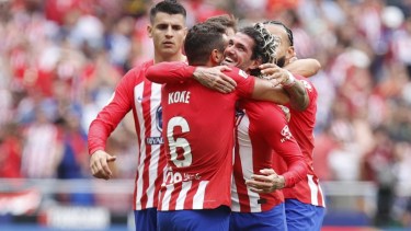 Rodrigo De Paul marcó el único tanto en el triunfo del Atlético de Madrid. 