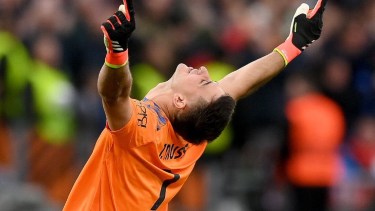 Juan Musso mantuvo la valla invicta en la final de la Europa League.