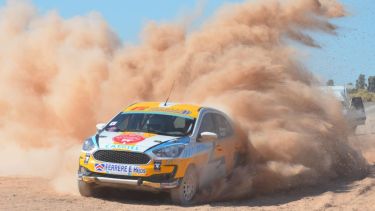El Ford Ka 3 cilindros de Mauro Debasa, ganador de la RC5 y al general en la primera fecha en Allen. (Omar de los Santos)