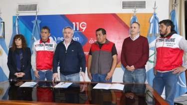 El municipio firmó el acuerdo con Sitramune este lunes. Foto: gentileza.