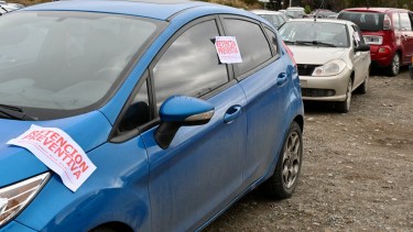 La retención del vehículo es una de las sanciones que reciben los infractores por alcoholemia. Además de la multa y el retiro de la licencia,. (Alfredo Leiva)