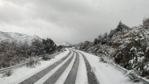 Alerta amarilla por nevadas en la zona cordillerana