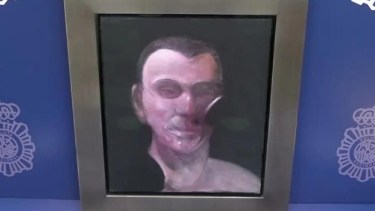 Estudio para retrato de José Capelo (1989). Francis Bacon. Fuente: Policía Nacional Española.