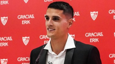 Erik Lamela finalizó su vínculo con el Sevilla y piensa en la recuperación de su pequeña lesión.