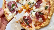 Imagen de Pizza de garbanzos en 10 minutos