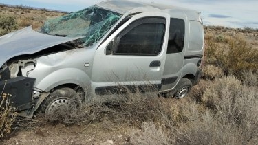 Fuerte vuelco en la Ruta 237 cerca de Picún Leufú 