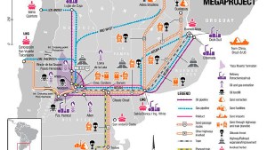 Usaron un mapa con calaveras para atraer inversores para Vaca Muerta: el insólito descuido del gobierno de Neuquén en Houston
