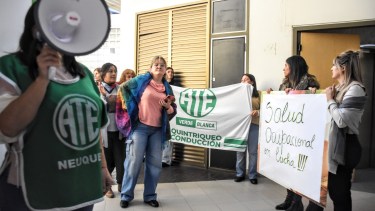 ATE realiza un quite de colaboración en el CPE. Foto: Cecilia Maletti.