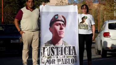 Juan José y Natalia, los padres de Pablo, mantienen su reclamo de justicia por el crimen. (Archivo/Matías Subat)