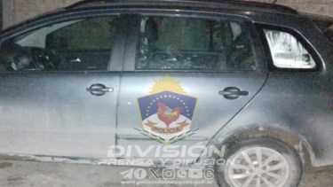 El vehículo había sido robado hace una semana. Foto: gentileza Policía de Neuquén.