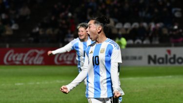 Maricel Pereyra abrió el marcador para la selección Argentina.