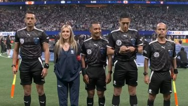 Morena Beltrán sorprendió con su participación en la Copa América.