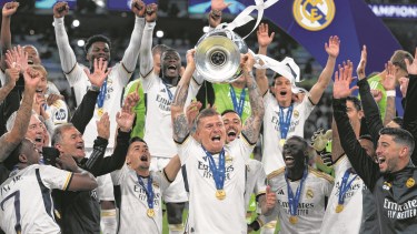 Real Madrid, campeón de la Champions League. Foto AP. 