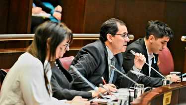 Yamila Hermosilla y Ernesto Novoa, diputados del bloque Comunidad. Foto: archivo Matías Subat.