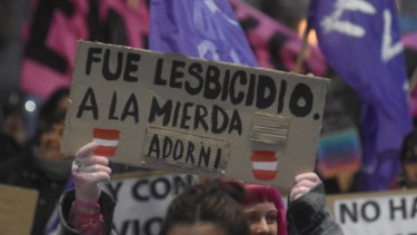 La única sobreviviente del triple lesbicidio en Barracas declarará la próxima semana Foto: Juan Thomes. 