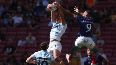 Rodrigo Isgró selló la victoria para la Selección Argentina(Foto: Pierre-Philippe Marcou/AFP)
