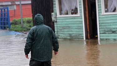 El ciclón extra tropical golpea regiones del centro y sur de Chile este miércoles. Foto: gentileza ADN. 