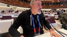 Imagen de Aguiar en Suiza, denunció al presidente Milei ante la OIT: «aumentó drásticamente la pobreza y duplicó la indigencia»