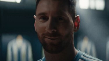 Lionel Messi grabó un video para uno de los sponsor de la Selección Argentina.