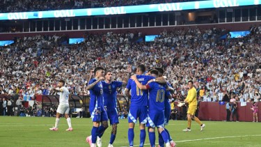 Cuarteto consumado en Washington. La Selección mostró su mejor versión en el final. (AFP)