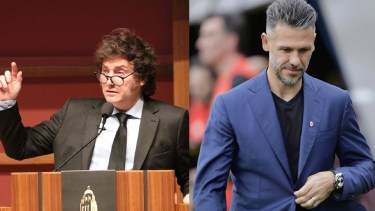 Javier Milei opinó sobre Martín Demichelis en River.