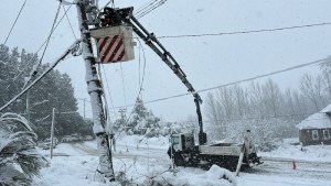 El temporal de nieve también provocó cortes de luz en Neuquén: en qué zonas trabaja el EPEN