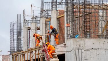La construcción no levantó en un mes particular. 