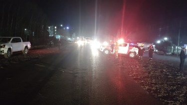 El choque fatal se registró durante la noche de este martes en Añelo. Foto: gentileza Radio Municipal Añelo 