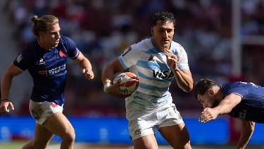 Video | Mirá el tremendo try de Rodrigo Isgró para Los Pumas 7&#8217;s en la victoria ante Francia